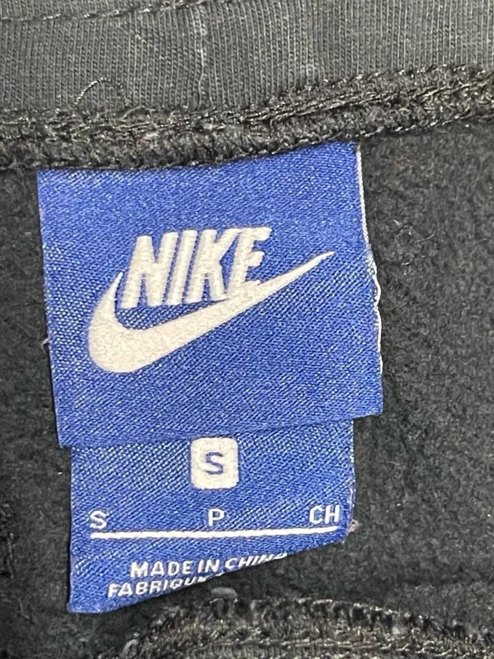 Nike Pants Mens Small Black Big Swoosh Joggers Fleece Athletic Sweatpants Gym